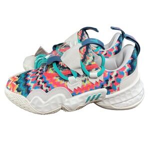 Adidas‎ Trae Young 1 Tie-Dye GY0295 White Mens Basketball Shoes Sneakers Size 4